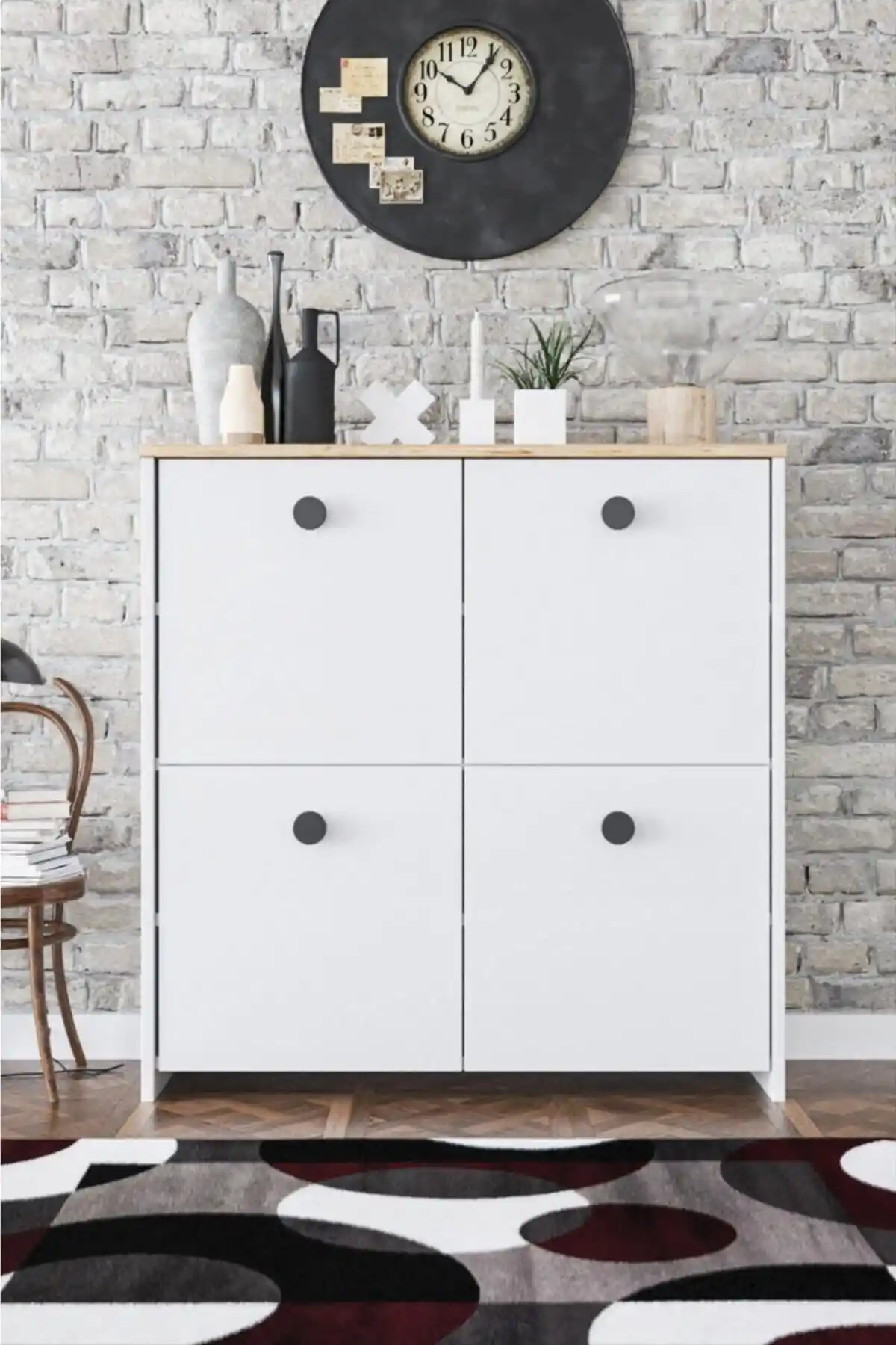 Kzy Mobilya Modern 4 Kapaklı ve 4 Raflı Dekoratif Dolap Ürün Özellikleri ve Kullanıcı Yorumları