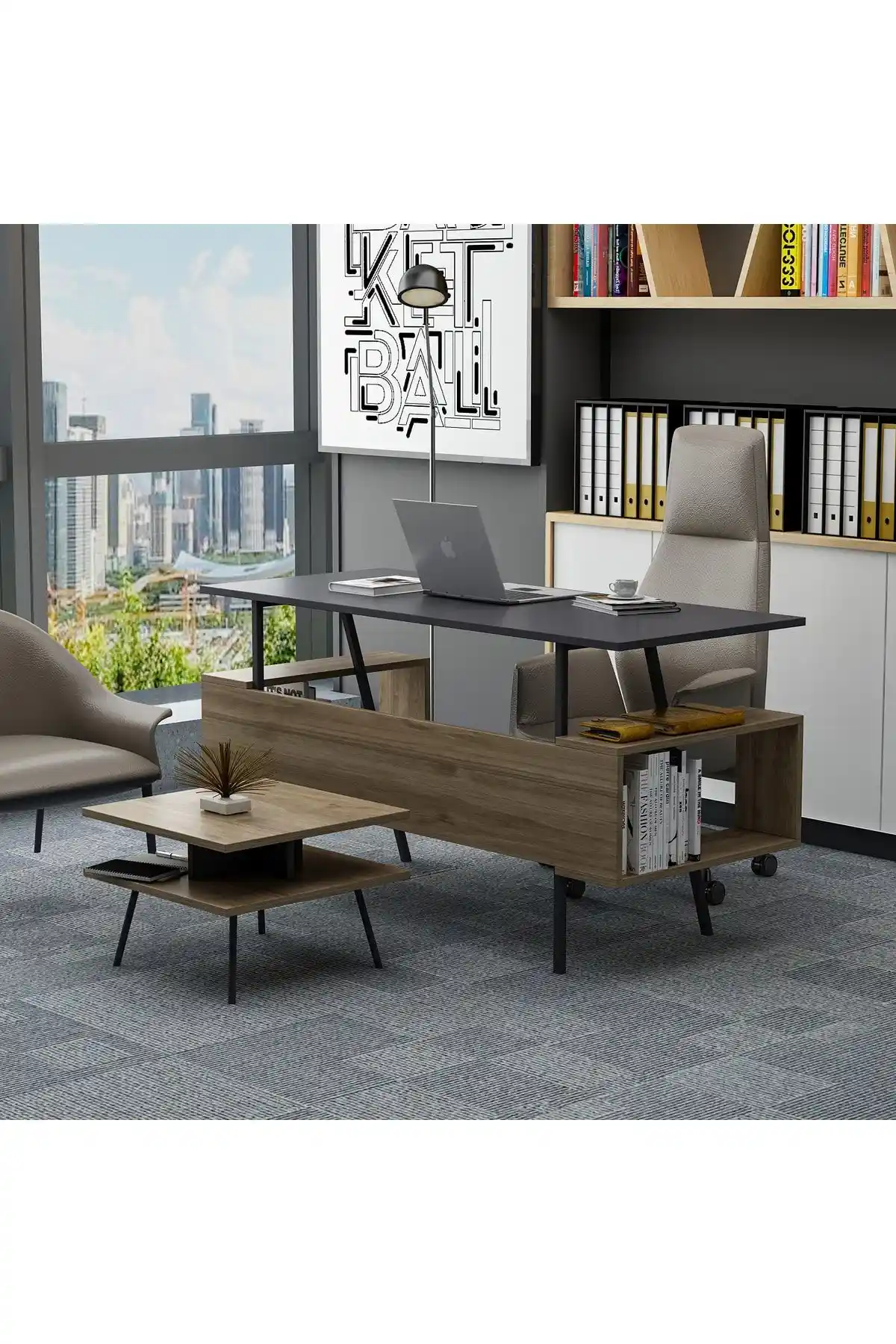 Lagomood Irony Maxi Ofis Masa Takımı Modern ve Şık Çalışma Alanları İçin Tasarlandı