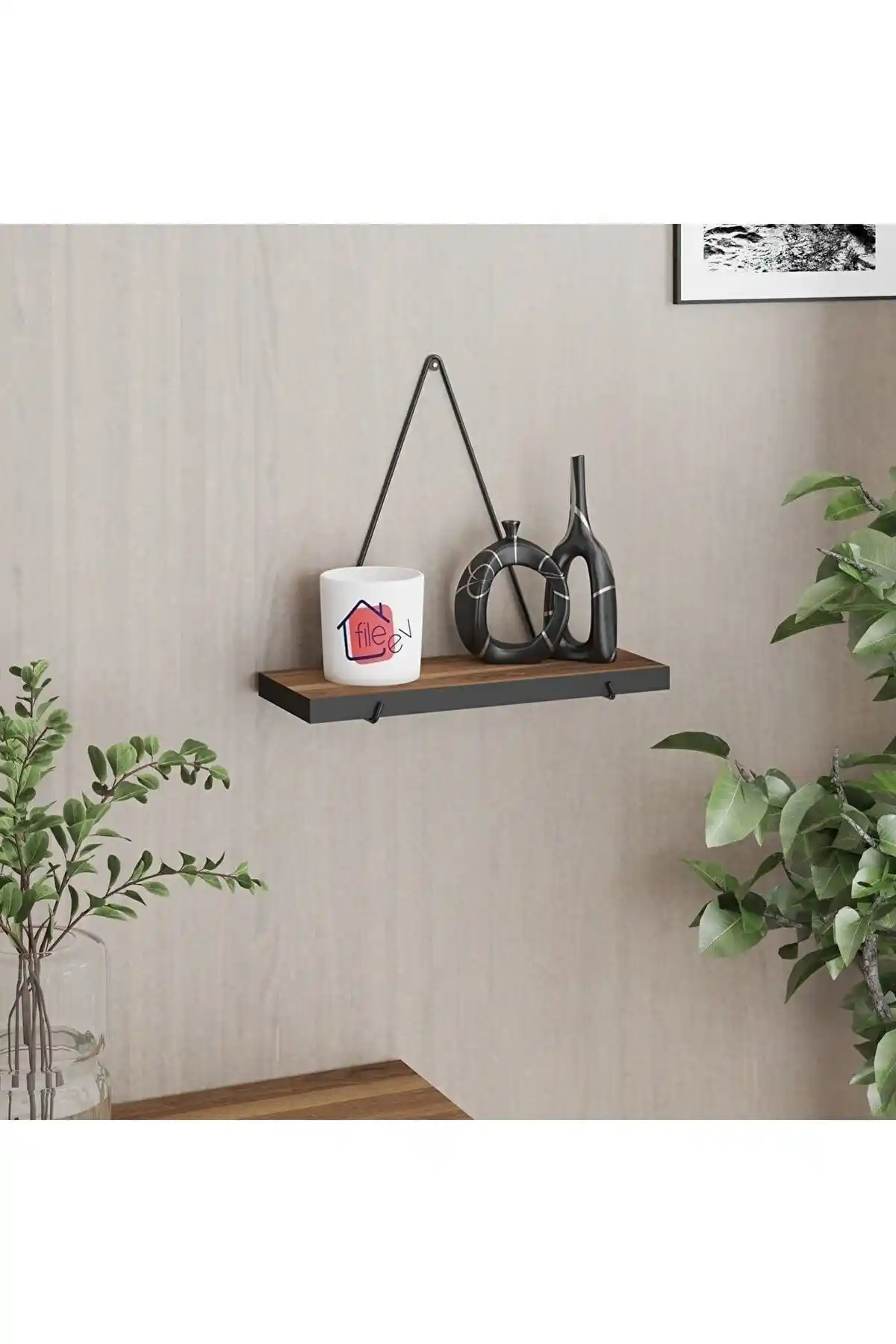 LEFİEV Tekli Üçgen Duvar Rafı Modern ve Fonksiyonel Tasarım ile Evinizi Şekillendirin