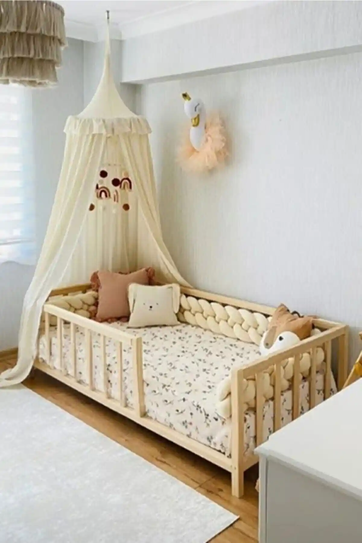 Loolpi Home Unisex Montessori Bebek ve Çocuk Karyolası Doğal Malzeme ve Güvenlik Özellikleri