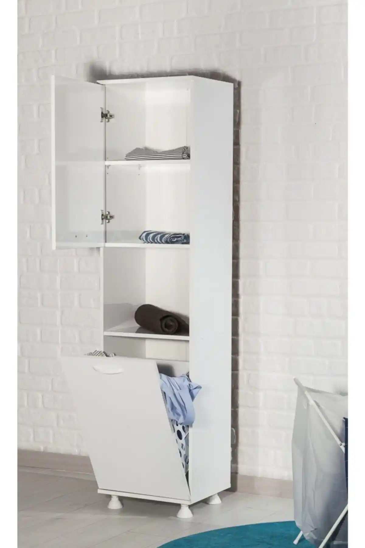 MOBETTO Home Mina Çok Amaçlı Banyo Dolabı Modern ve Dayanıklı Tasarım Özellikleri