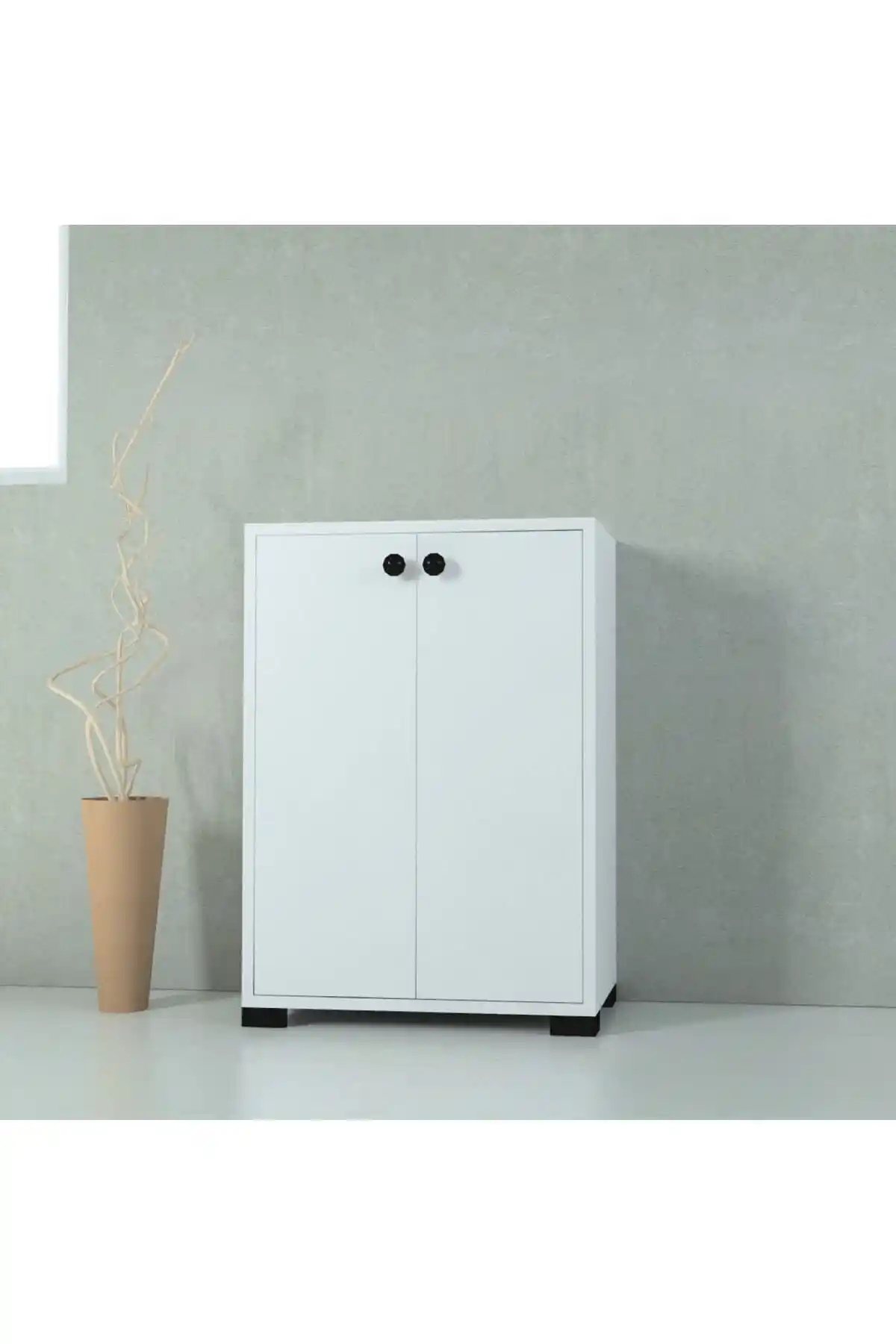 MOBİLİQUE Çok Amaçlı Leydi 3 Raflı Beyaz Dolap Modern ve İşlevsel Depolama Çözümü