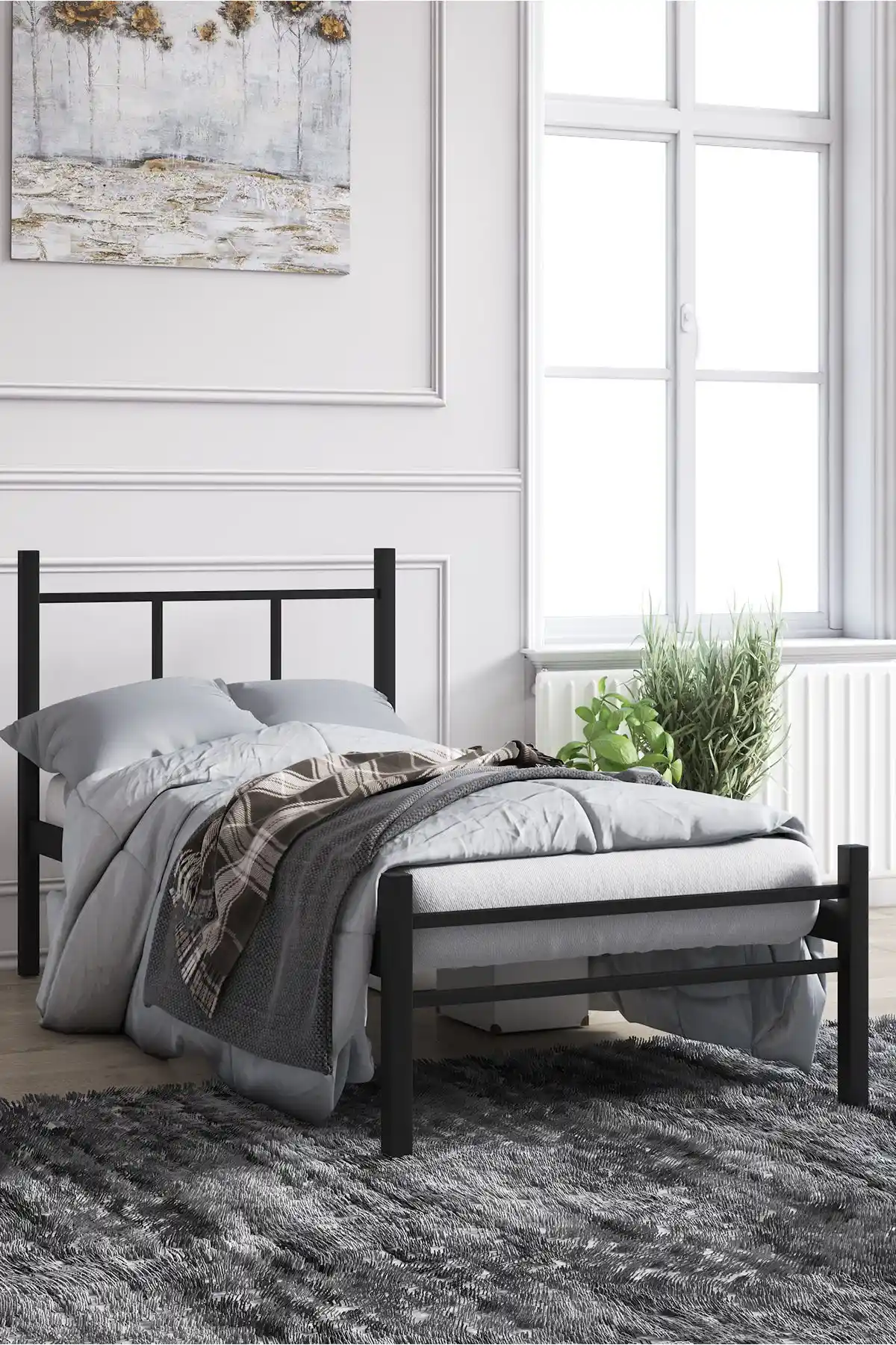 Mobpazar Metal Karyola: Modern ve Dayanıklı Yatak Çerçevesi, Şık Tasarım ve Kolay Kurulum