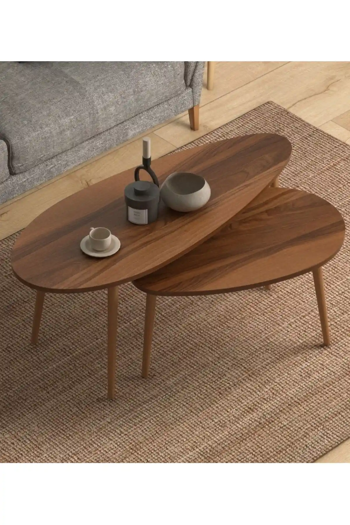 Monte Sehpa Egg Ortasehpa: Modern ve Şık Oval Tasarımlı Dayanıklı Sehpa