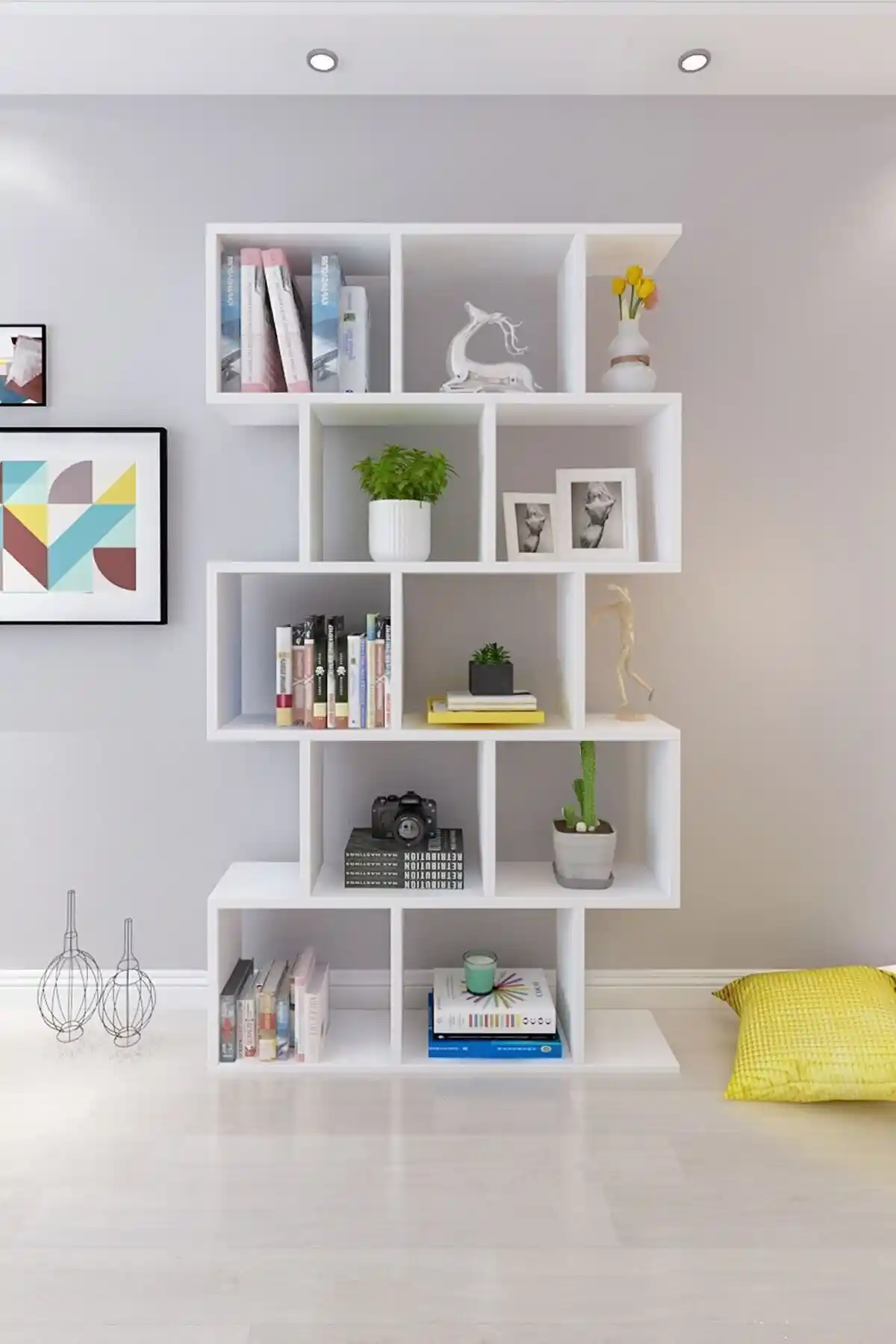 Moonlife Rio Dekoratif Kitaplık: Modern ve Estetik Tasarım ile İç Mekanları Güzelleştirin