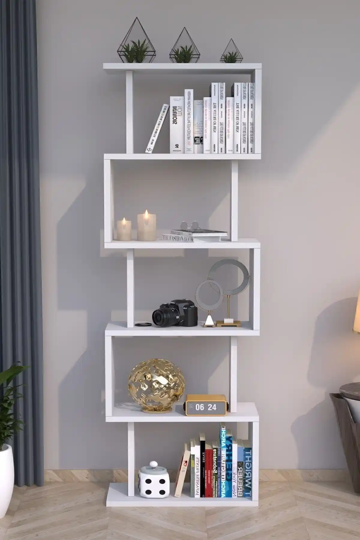 Moonlife Zero Dekoratif Kitaplık: Modern ve Şık Geniş Depolama Çözümü