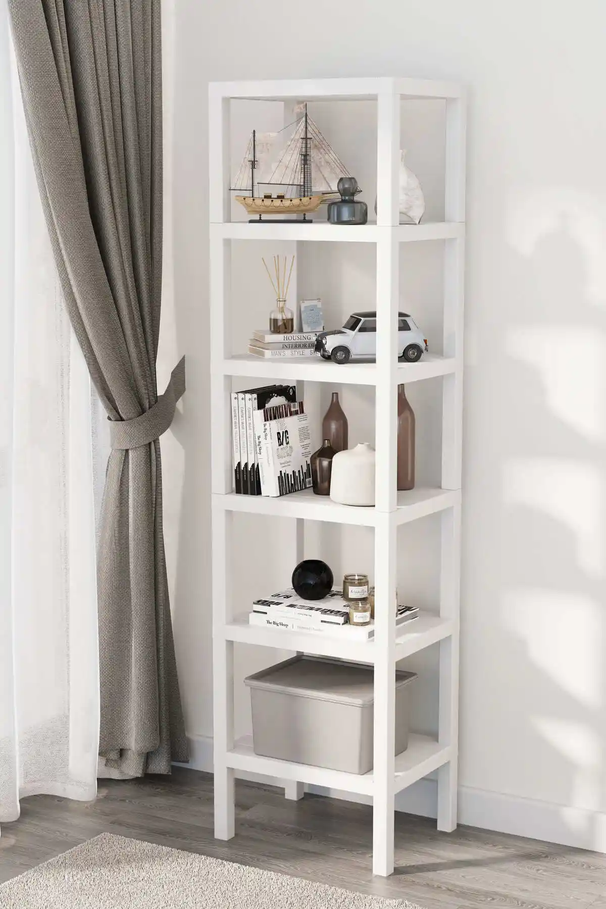 Mutfak Köşesi Shelf 6 Katlı Düzenleyici: Estetik ve Dayanıklı Çok Amaçlı Raf