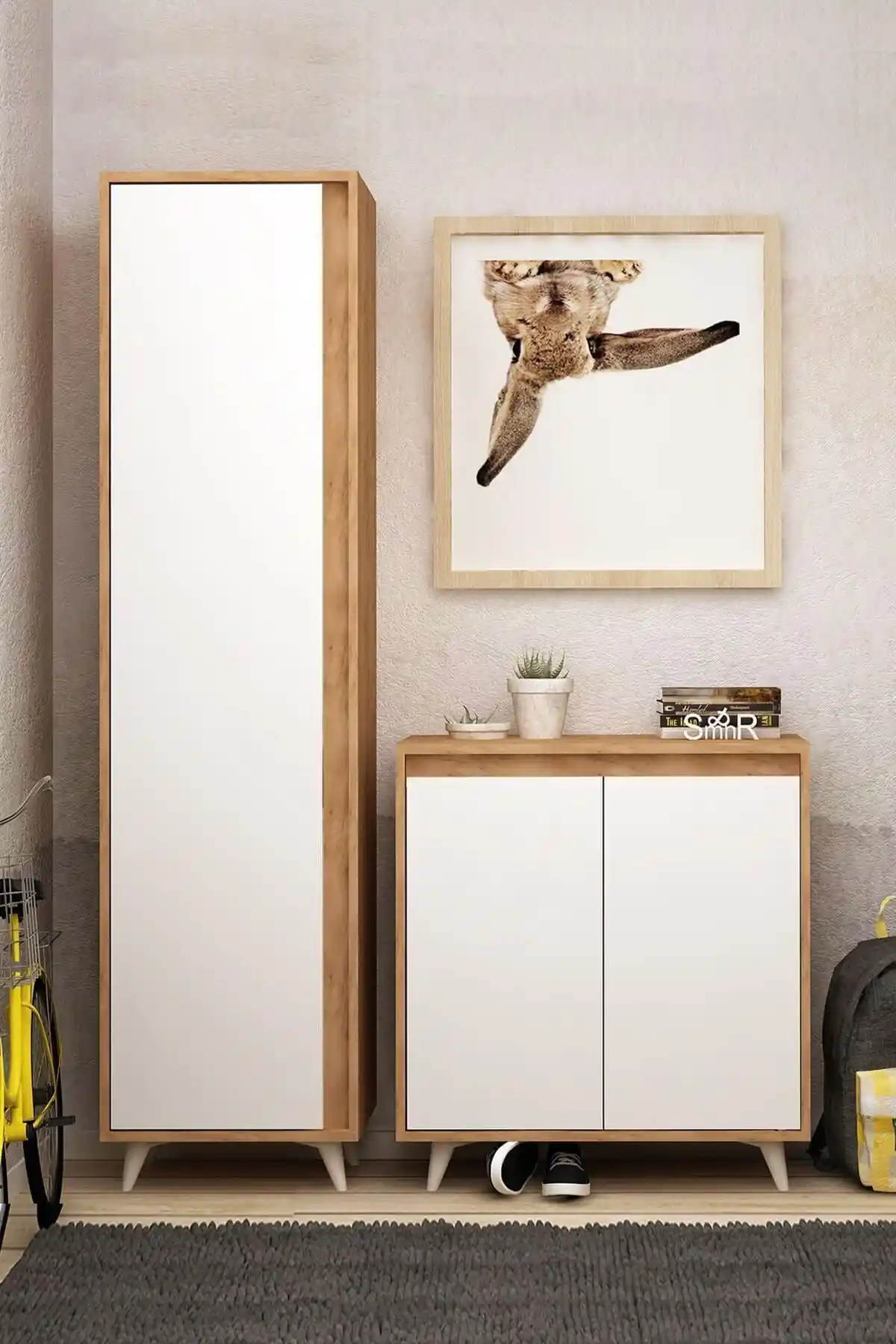 Mymob Omninde Vestiyer: Modern ve Fonksiyonel Antre Dekorasyonu İçin Uygun Seçenek