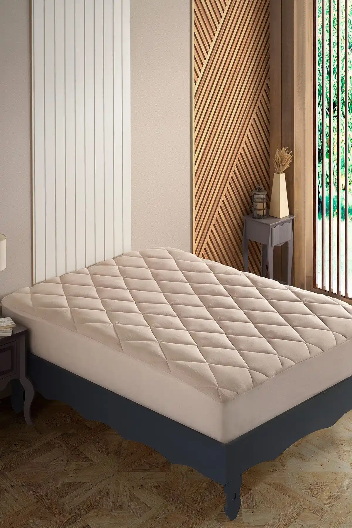 NANOSOFT Soft Touch Yatak Koruyucu Uyku Pedi Bej Fitted 120x200 ve Diğer Ölçüler