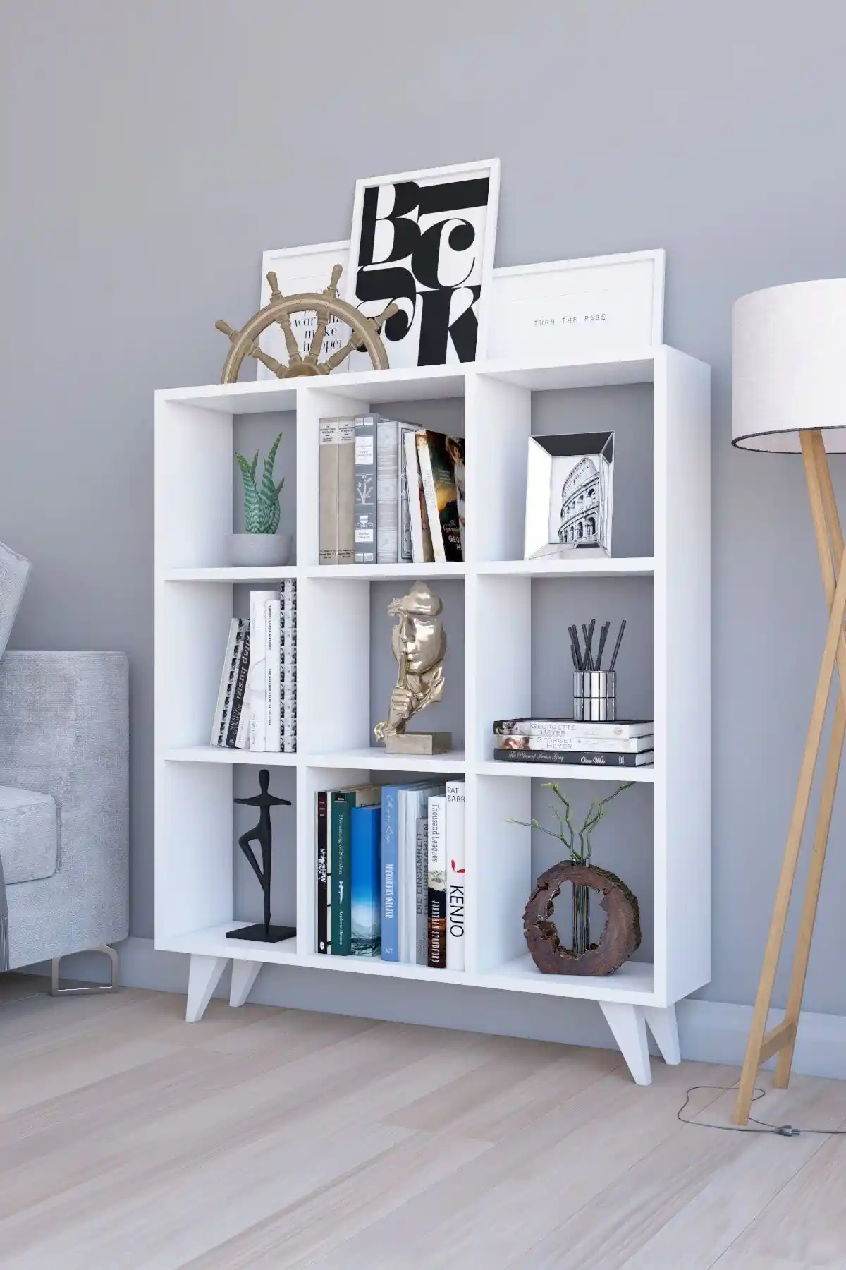 Platinreyon Platin Küp Kitaplık: Modern ve Şık Depolama Çözümü