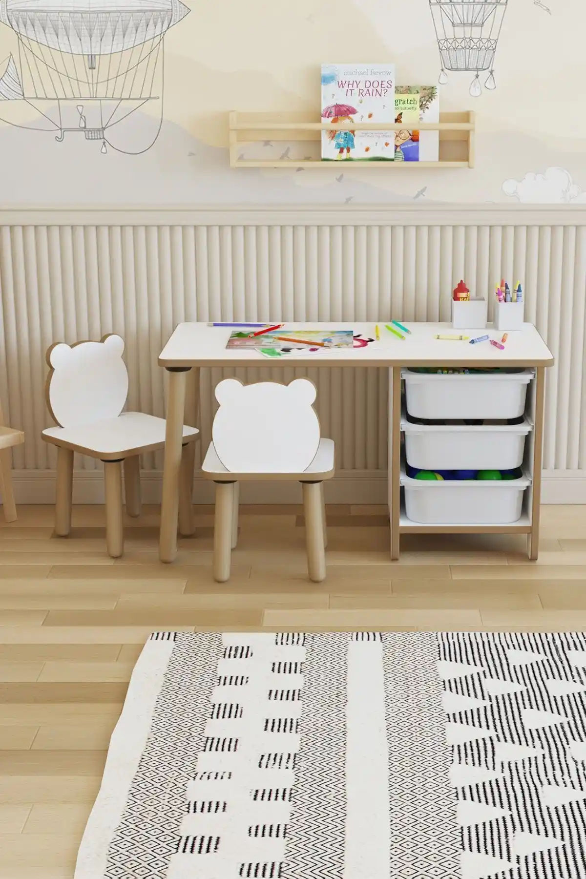 POFİTTO Çocuk Masa Sandalye Takımı: Güvenli ve Şık Çocuk Odası Mobilyası Seçenekleri