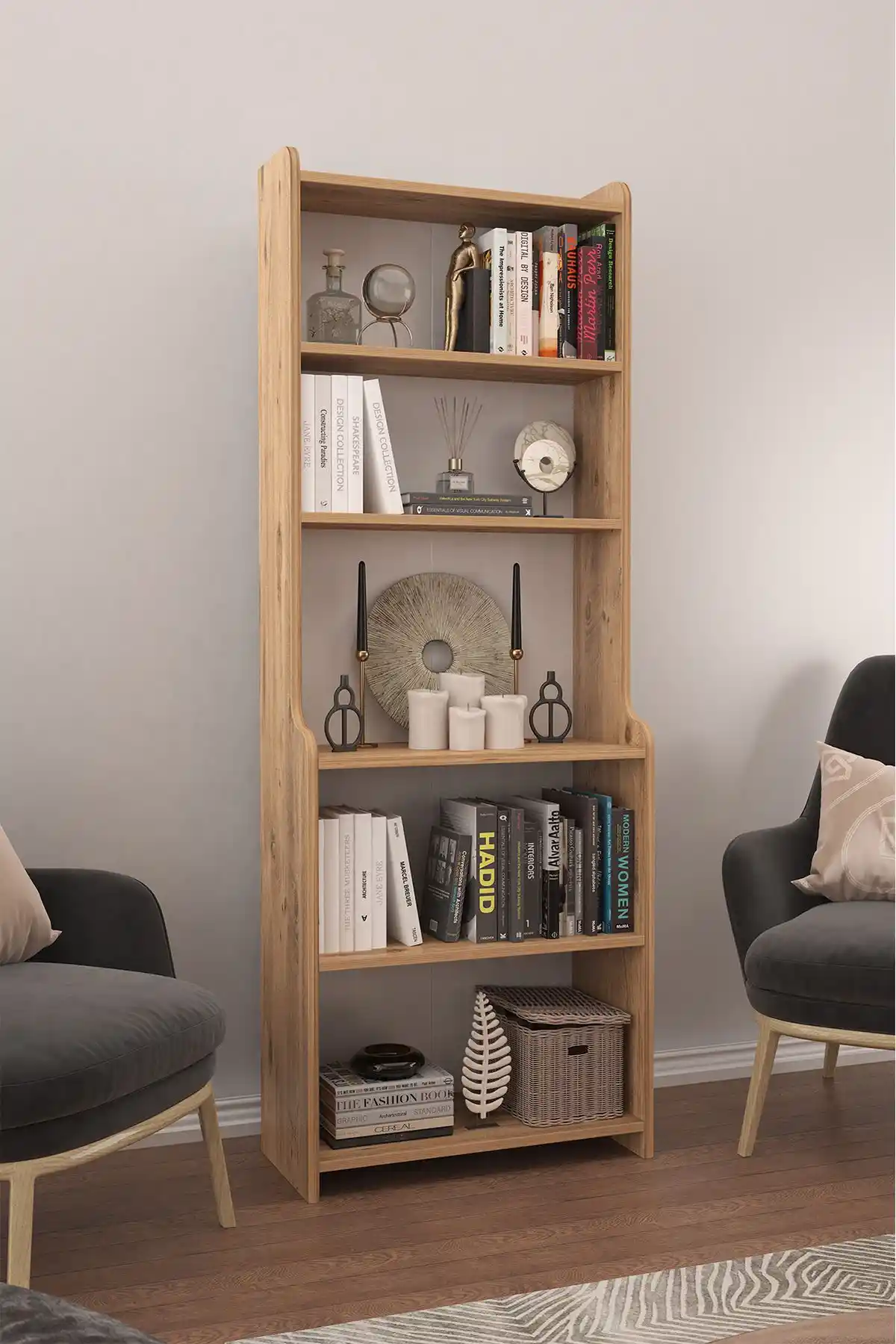 Pratico Etna Retro Model Çok Amaçlı Kitaplık: Modern ve Retro Stil ile Şık Depolama Çözümü