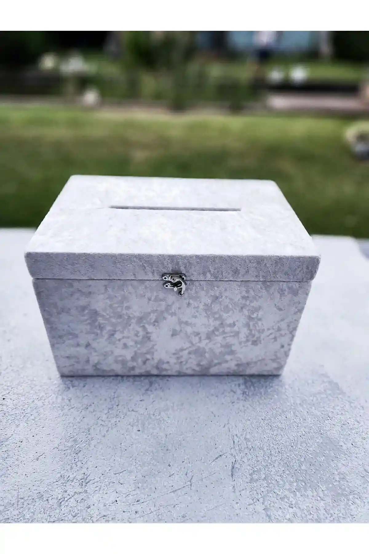 Sanabirkutu Beyaz Düğün Para Takı Toplama Sandığı Estetik ve Dayanıklı Tasarım