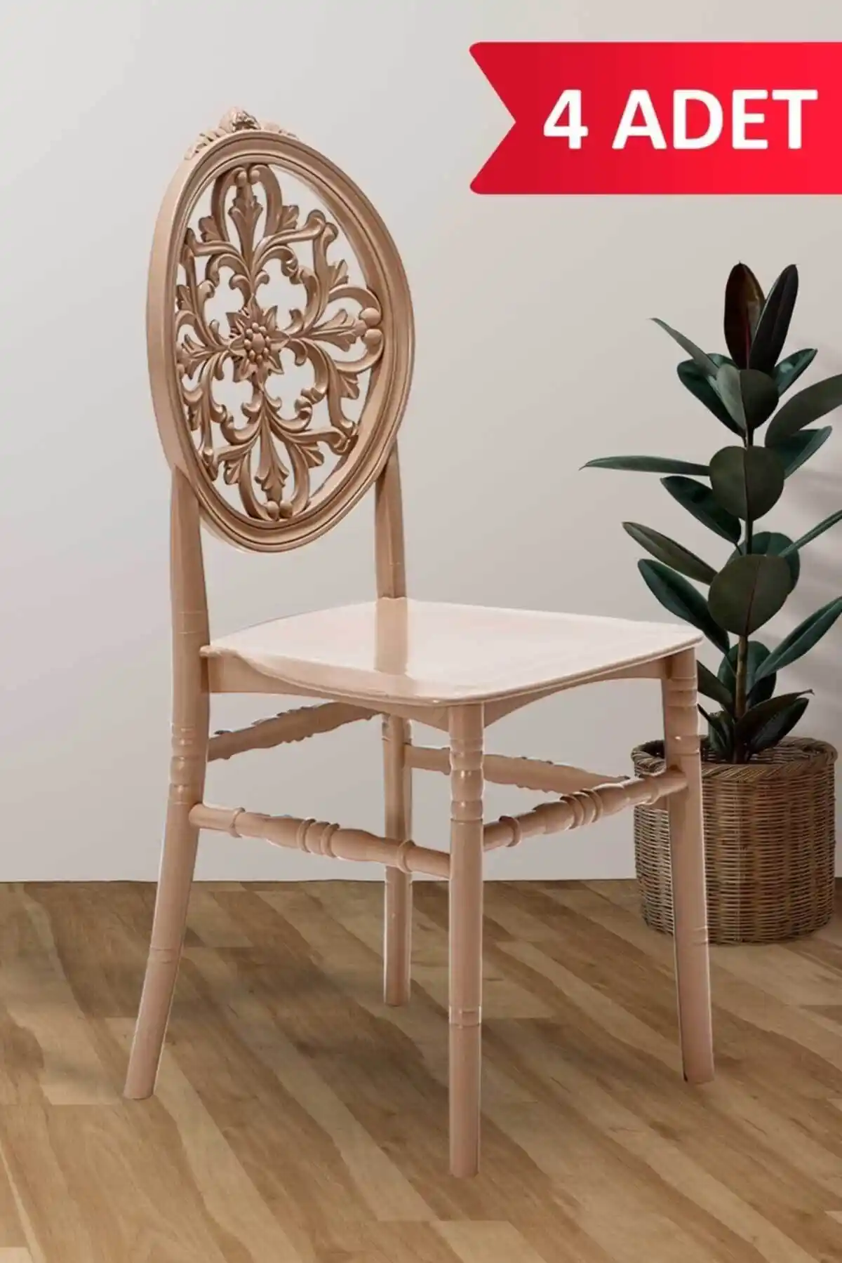 Venüs Cappucino Sandalye Seti Modern ve Dayanıklı Bahçe ve Balkon Mobilyası