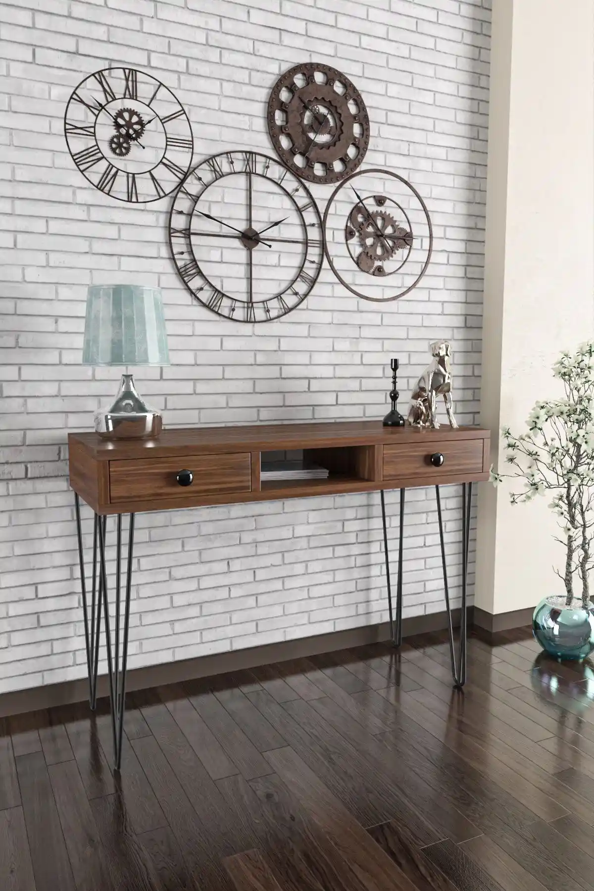 Wood House Ela Dresuar Ceviz Renk Seçenekleriyle Modern ve Şık İç Mekan Dekorasyonu