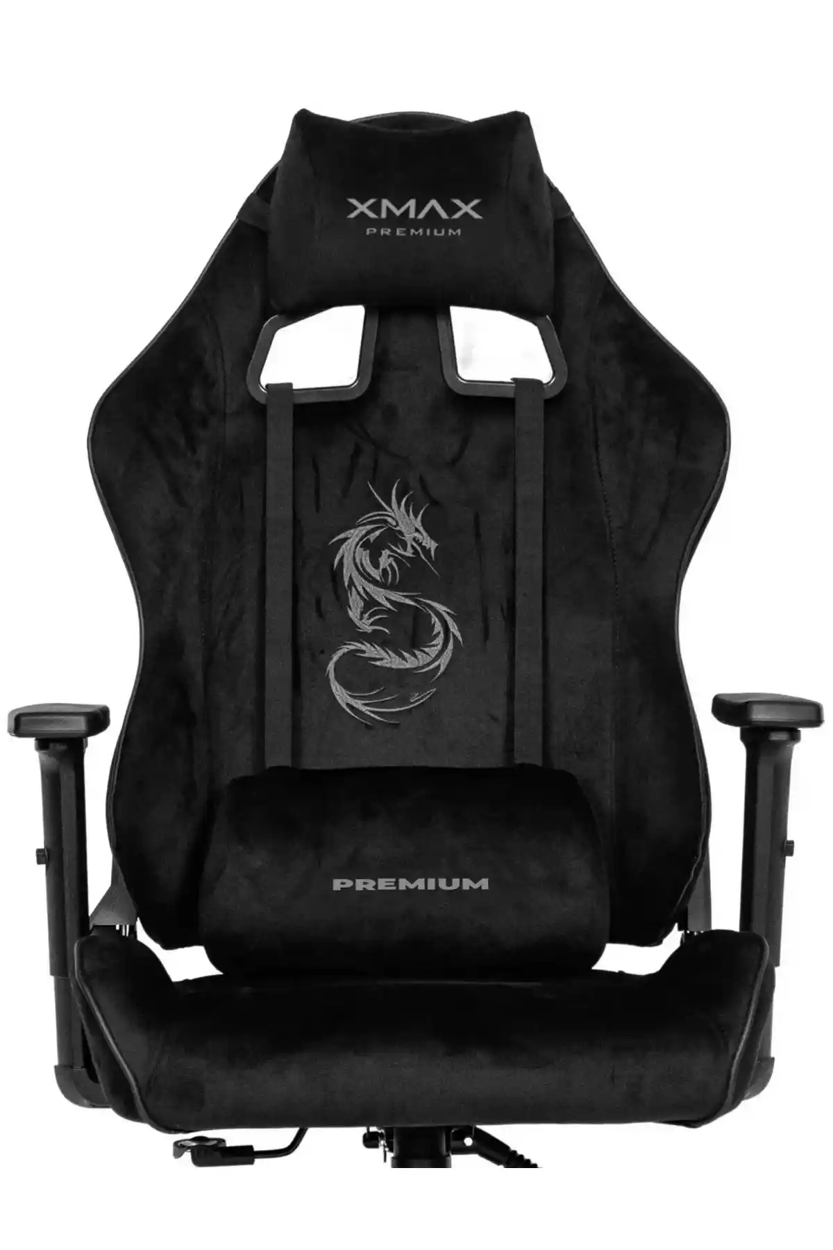 XMAX Rio Balerion Siyah Kadife Kumaş Oyuncu Koltuğu: Ergonomik ve Şık Tasarım