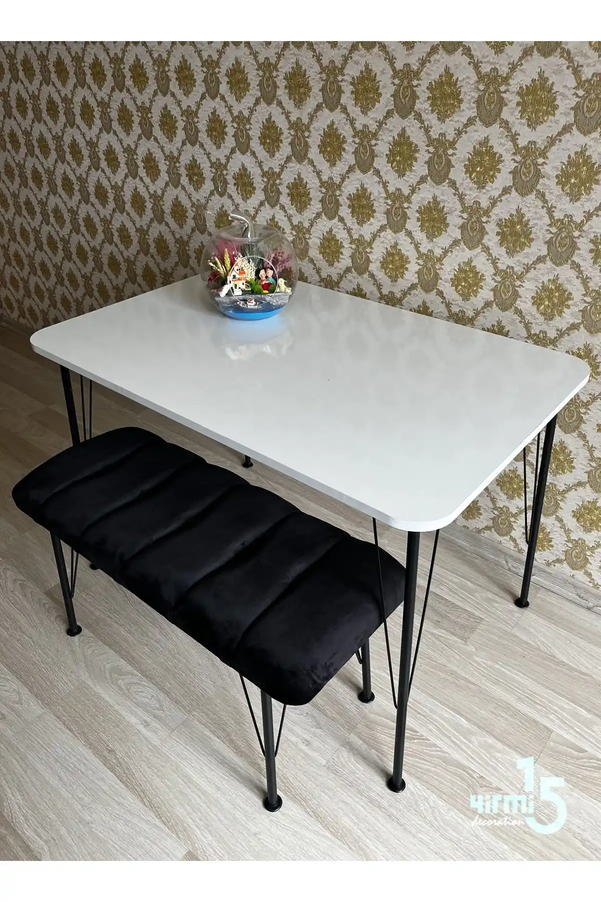 Yirmi15 Beyaz Eclipse Mutfak Masası 70x110 cm modern ve dayanıklı tasarım