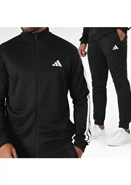 Adidas Basic 3-Stripes French Terry Eşofman Takımı Spor ve Günlük Kullanım İçin Uygun