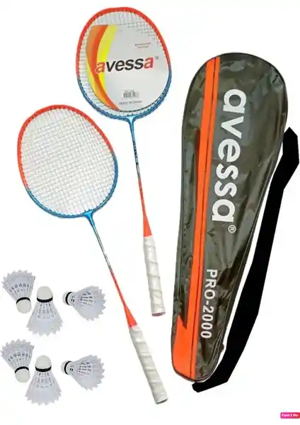 Avessa PRO-2000 Profesyonel Badminton Raketi Seti: Dayanıklı ve Kullanışlı Spor Ekipmanı