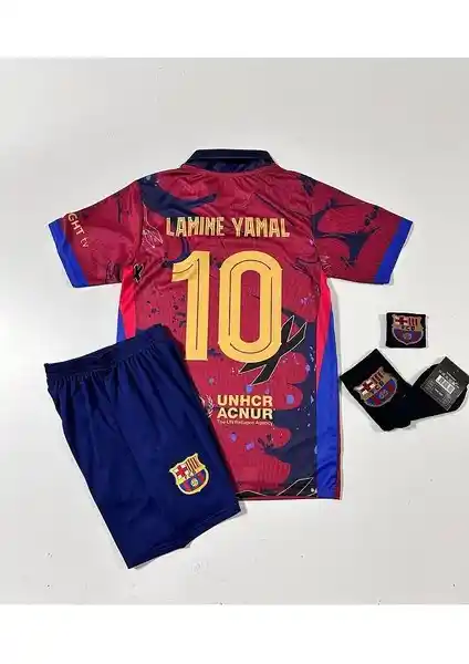 Barcelona 2025/26 Çocuk Forması Seti Modern Tasarım ve Yüksek Kaliteyle Sunuluyor