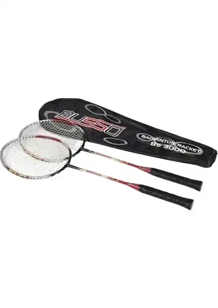 Busso BS-3000 Çantalı İkili Badminton Raket Seti Yüksek Performans ve Taşınabilirlik