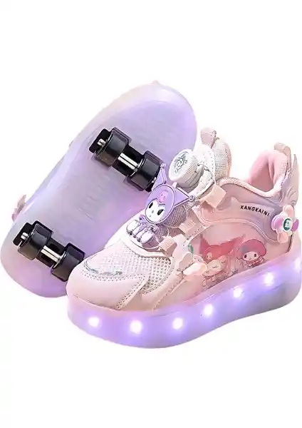 Caigentang Pembe 29 Numara Çocuk Ayakkabısı Güvenli ve Eğlenceli Tasarım