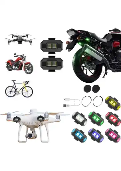 Çok Renkli ve Çok Modlu Greathings Çakar Lambası Güvenlik ve Görünürlüğü Artırır