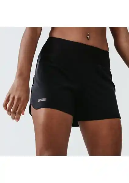 Decathlon Kalenji Kadın Koşu Şortu Siyah, Ter Emici ve Dayanıklı Spor Giyim Ürünü