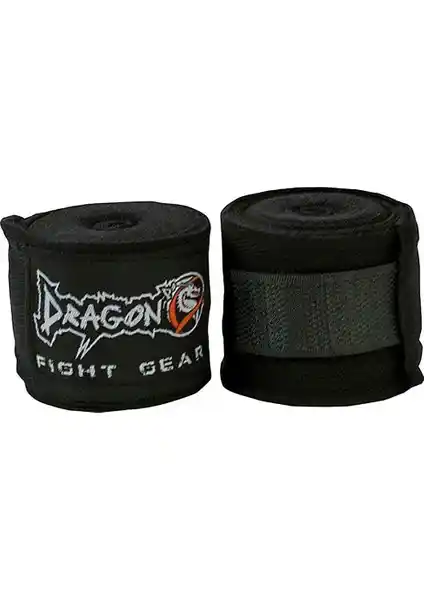 Dragon Siyah Elastik Boks Bandajı 5 Metre Uzunlukta, Dayanıklı ve Esnek Spor Koruyucu