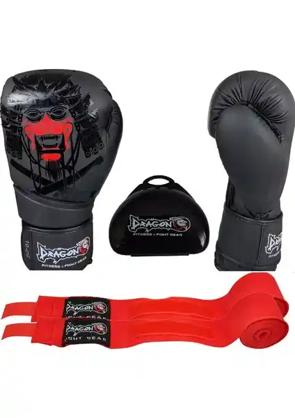 Dragon Yakuza Siyah Boks Eldiveni Seti: Dayanıklı ve Konforlu Dövüş Sporları Ekipmanı