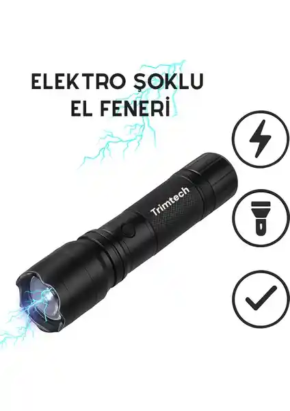 Feer Teknoloji Çift Fonksiyonlu El Feneri Güvenlik ve Aydınlatma Çözümü