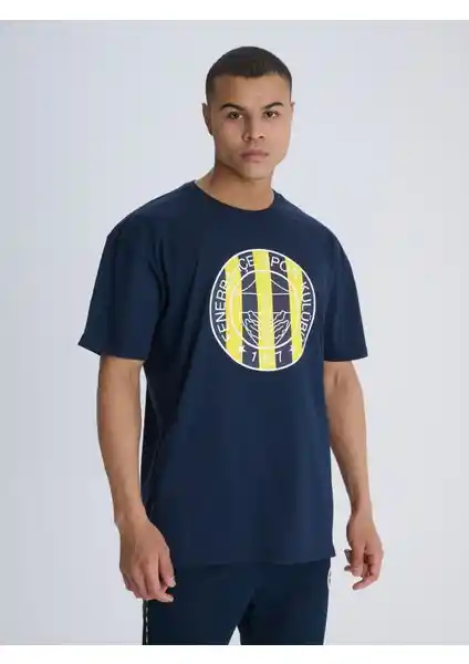 Fenerbahçe Erkek Tribün Çubuklu Logo Tişörtü Spor ve Moda Tutkunları İçin Uygun Seçenek