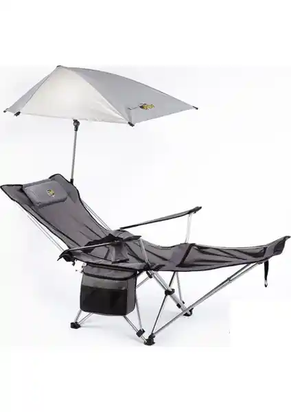 Funky Chairs Legend Şemsiyeli Yatabilen Kamp Sandalyesi Konforlu ve Çok Fonksiyonlu Tasarım