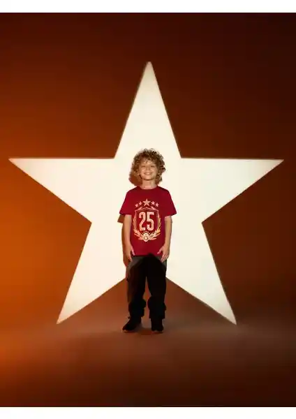 Galatasaray 25 Şampiyonluk Çocuk T-Shirti: Dayanıklı ve Renkli Tasarım