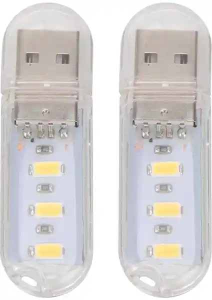 Güncelçarşı 2 Adet Taşınabilir USB LED Lambalar ile Pratik ve Ekonomik Aydınlatma Çözümü