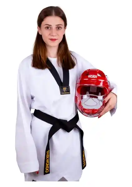 Haşado Kapalı Camlı Mantar Kaskı Taekwondo ve Dövüş Sporları Güvenlik Ekipmanı