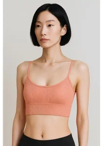 HNX İnce Askılı Toparlayıcı Ripli Spor Büstiyer: Günlük ve Egzersizler İçin Mükemmel Seçenek