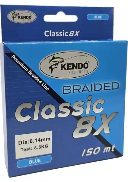 Kendo Classic 8x 150M Mavi Örgü İp: Yüksek Mukavemetli Dayanıklı Çözüm
