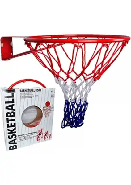Leyaton Basketbol Çemberi Tek Katlı Fileli – Dayanıklı ve Standartlara Uygun Spor Ekipmanı