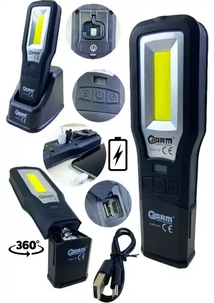 Lieber German Arm 550 Lümen Powerbank ve Çok Fonksiyonlu El Feneri Özellikleri ve Kullanım Alanları