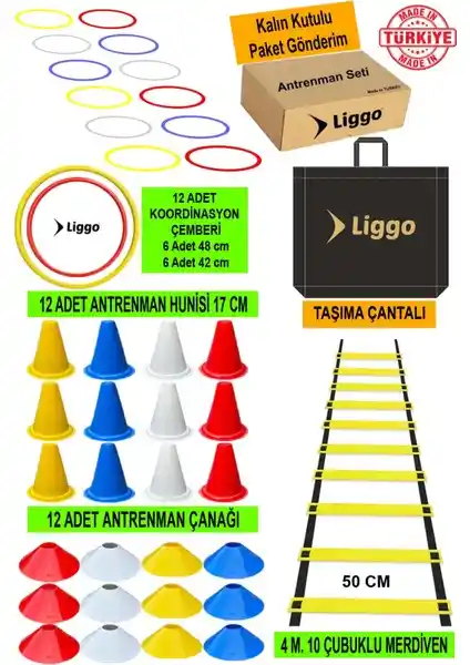 Liggo Antrenman Seti Çocuklar İçin Geliştirici ve Eğlenceli Spor Ekipmanı