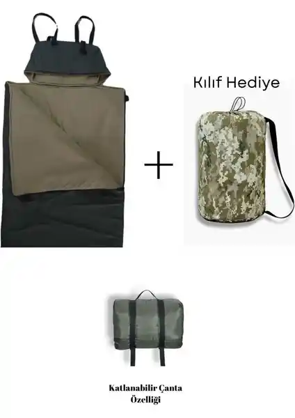 Med Online Haki Uyku Tulumu -20°C Koruma Sağlayan Hafif ve Dayanıklı Kamp Tulumu