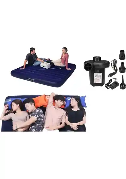 Mubx Intex 64755 3-4 Kişilik Şişme Yatak Yüksek Konfor ve Pratiklik Sunar