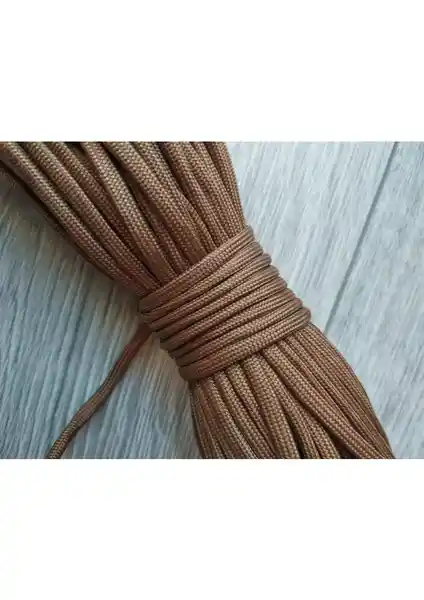 Paracord Dünyası 5 Metre Taba Renkli Paracord Bileklik İpi Dayanıklı ve Çok Yönlü Kullanım