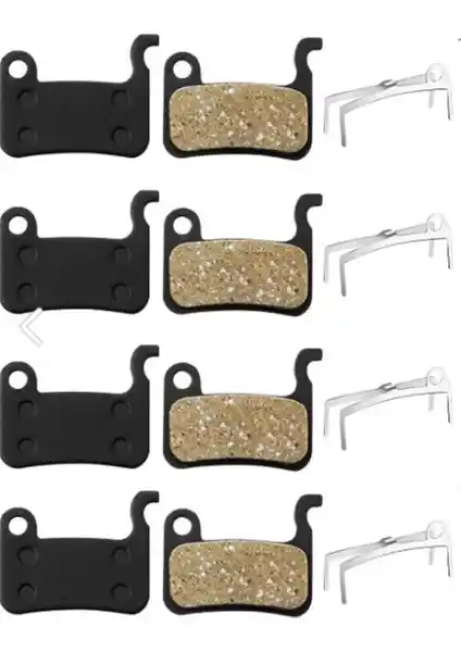 Rectus 4 Set Bisiklet Hidrolik ve Mekanik Disk Fren Balatası Organik Kancalı Model