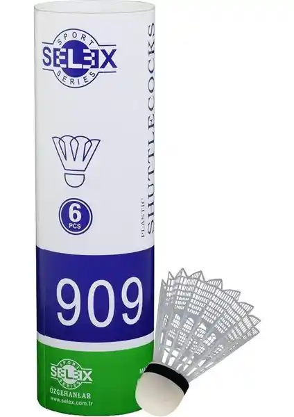Selex 909 Plastik 6'lı Kutu Badminton Topu: Performans ve Dayanıklılık Özellikleri
