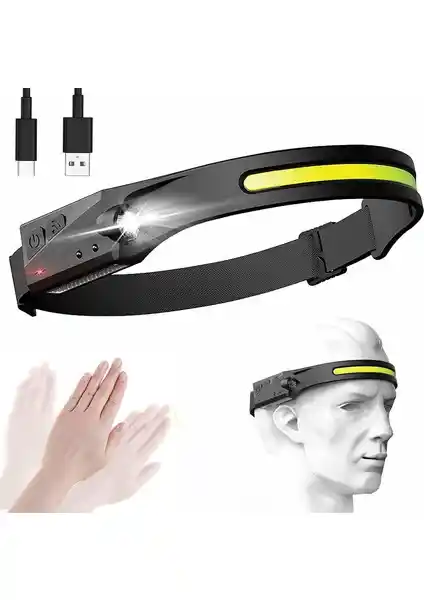 SGE Teknoloji Şarjlı COB LED 350 Lümen Hareket Algılamalı Kafa Lambası İnceleme ve Özellikleri