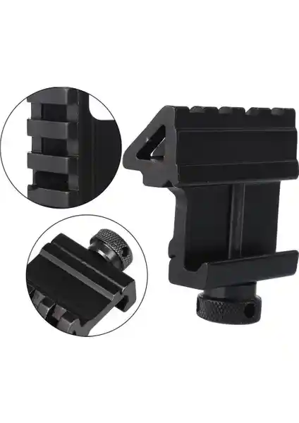 Sinerji Shop Taktik 45 Derece Açı Ofset Yan Adaptörü RTs 20mm Picatinny Ray İçin