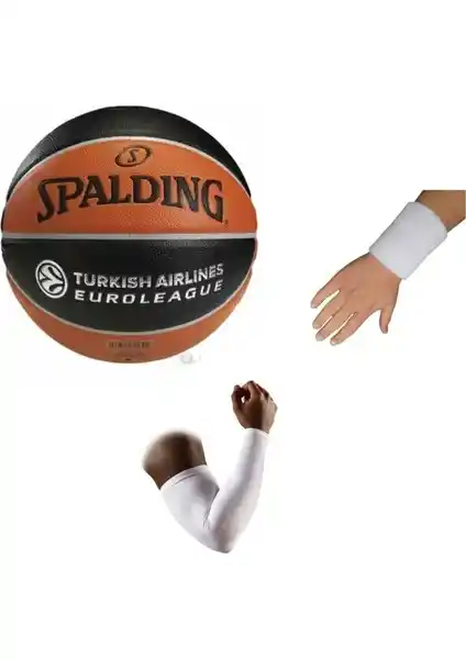 Spalding TF150 Basketbol Topu ve Aksesuarlar: Dayanıklı ve Euroleague Sertifikalı Set