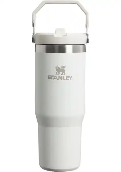 Stanley The Iceflow Flip Straw Pipetli Termos 0,89 L Beyaz: Uzun Süre Soğuk ve Sıcak Tutma Özelliğiyle Kullanıcı Dostu Tasarım